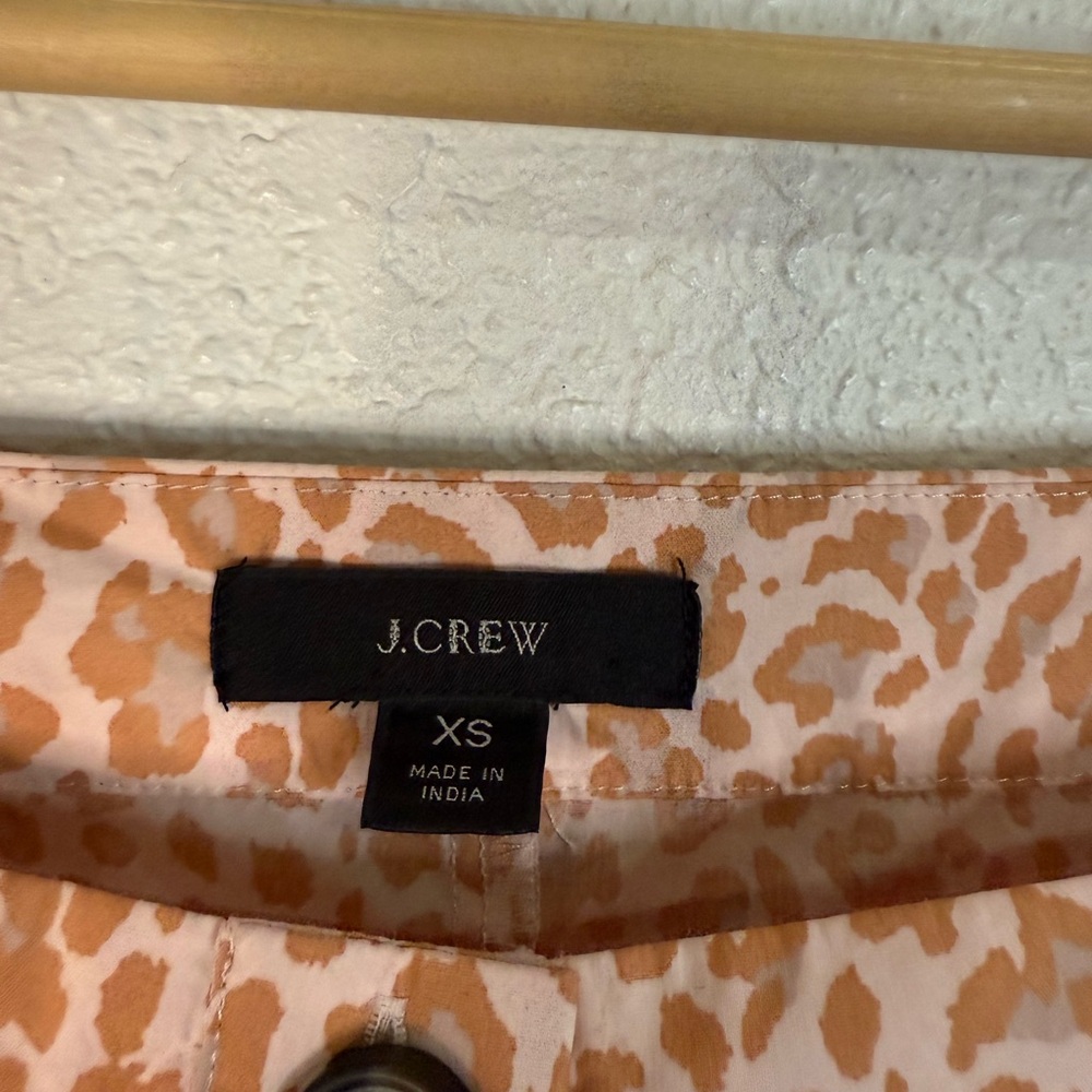 J Crew Cottage dress in pink leopard button front midi dress Casual Office - Picture 9 of 10